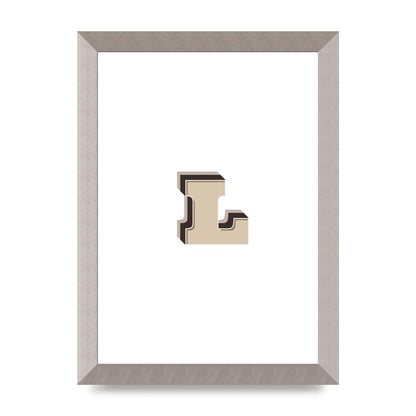 Alphabet Mix Match L" Art For The Home - A4 framed