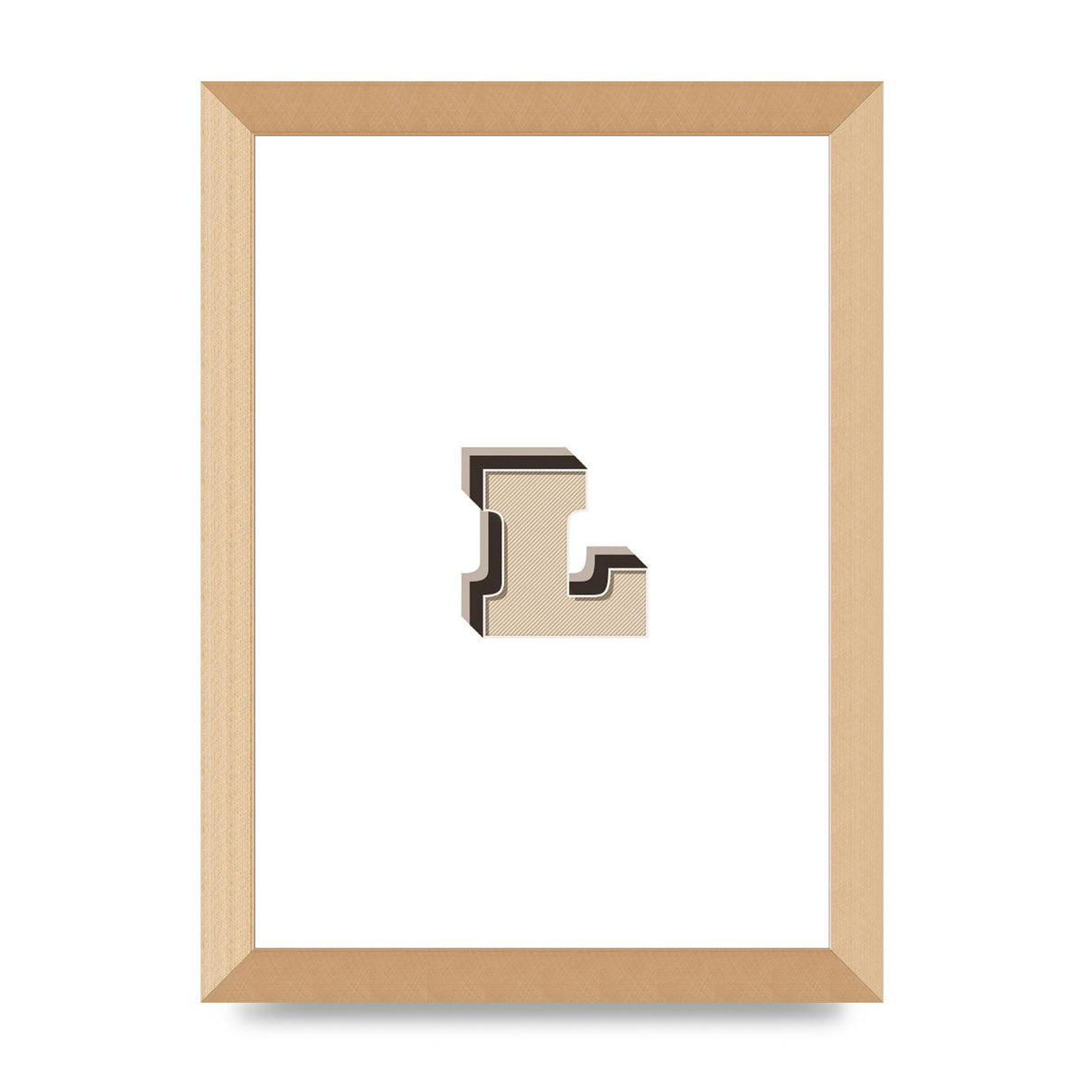 Alphabet Mix Match L" Art For The Home - A4 framed