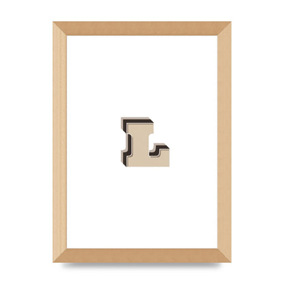 Alphabet Mix Match L" Art For The Home - A4 framed