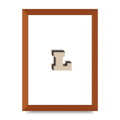 Alphabet Mix Match L" Art For The Home - A4 framed