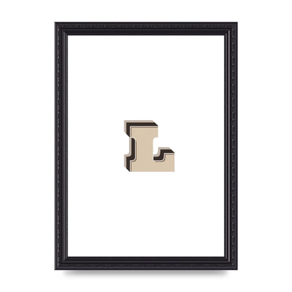 Alphabet Mix Match L" Art For The Home - A4 framed