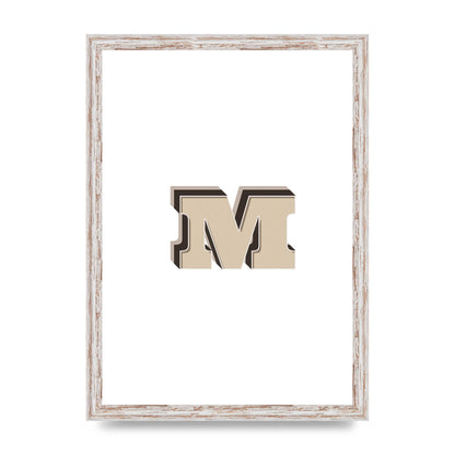 Alphabet Mix Match M" Printed Poster - A3 framed
