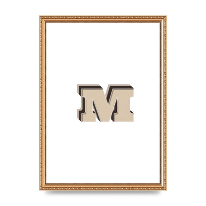 Alphabet Mix Match M" Printed Poster - A3 framed