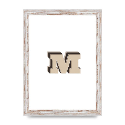 Alphabet Mix Match M" Printed Poster - A4 framed