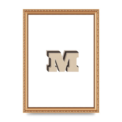 Alphabet Mix Match M" Printed Poster - A4 framed