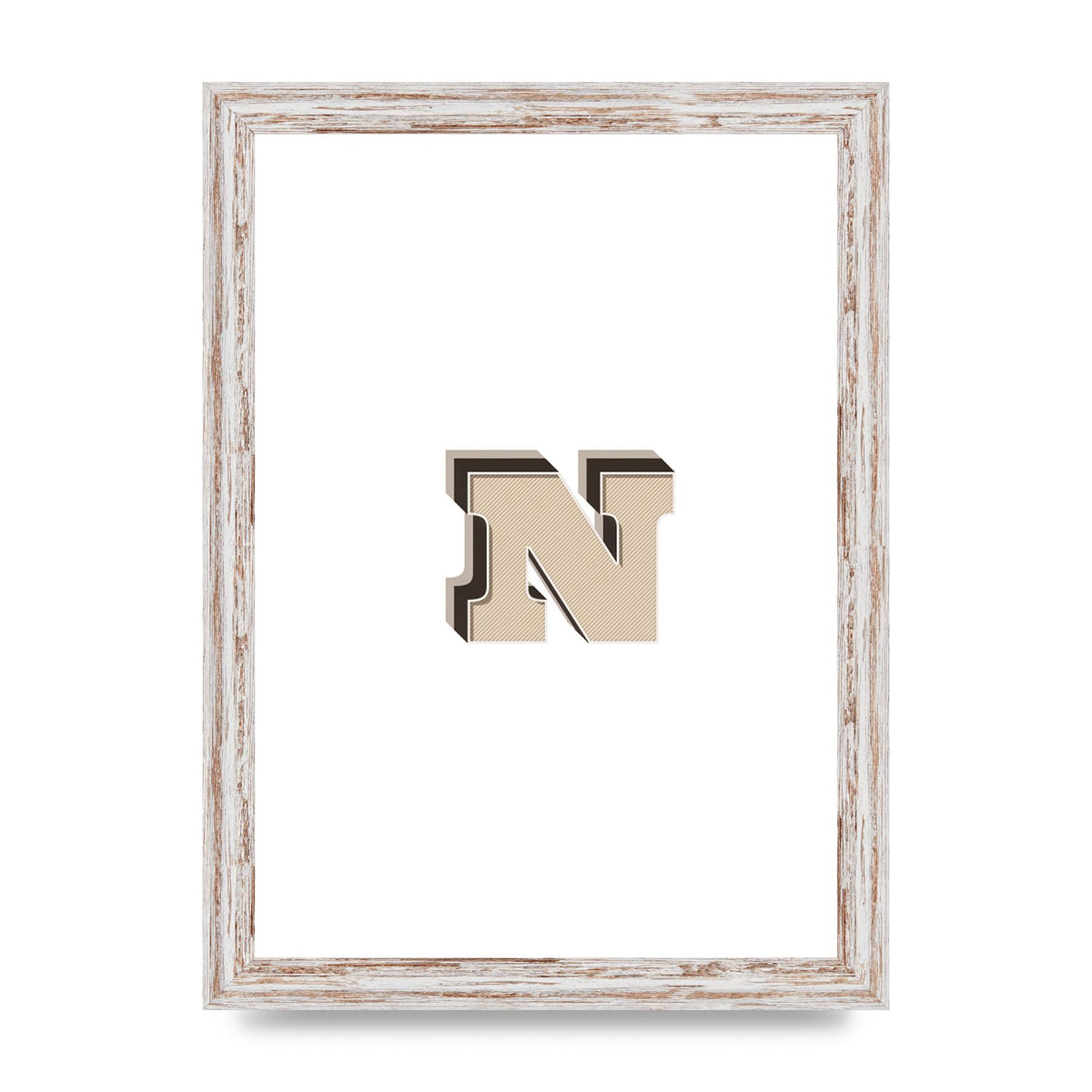 Alphabet Mix Match N" Wall Art - A4 framed