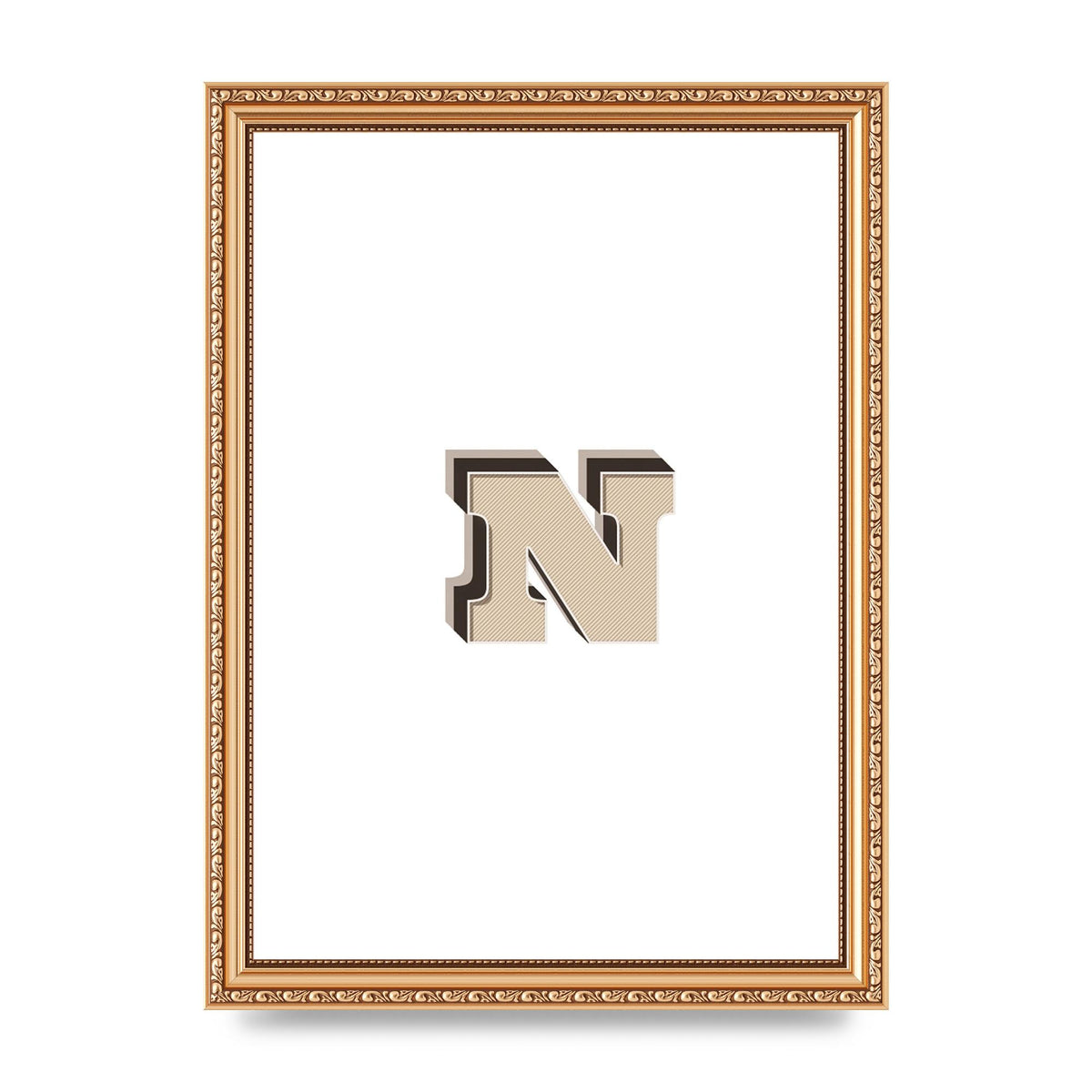 Alphabet Mix Match N" Wall Art - A4 framed