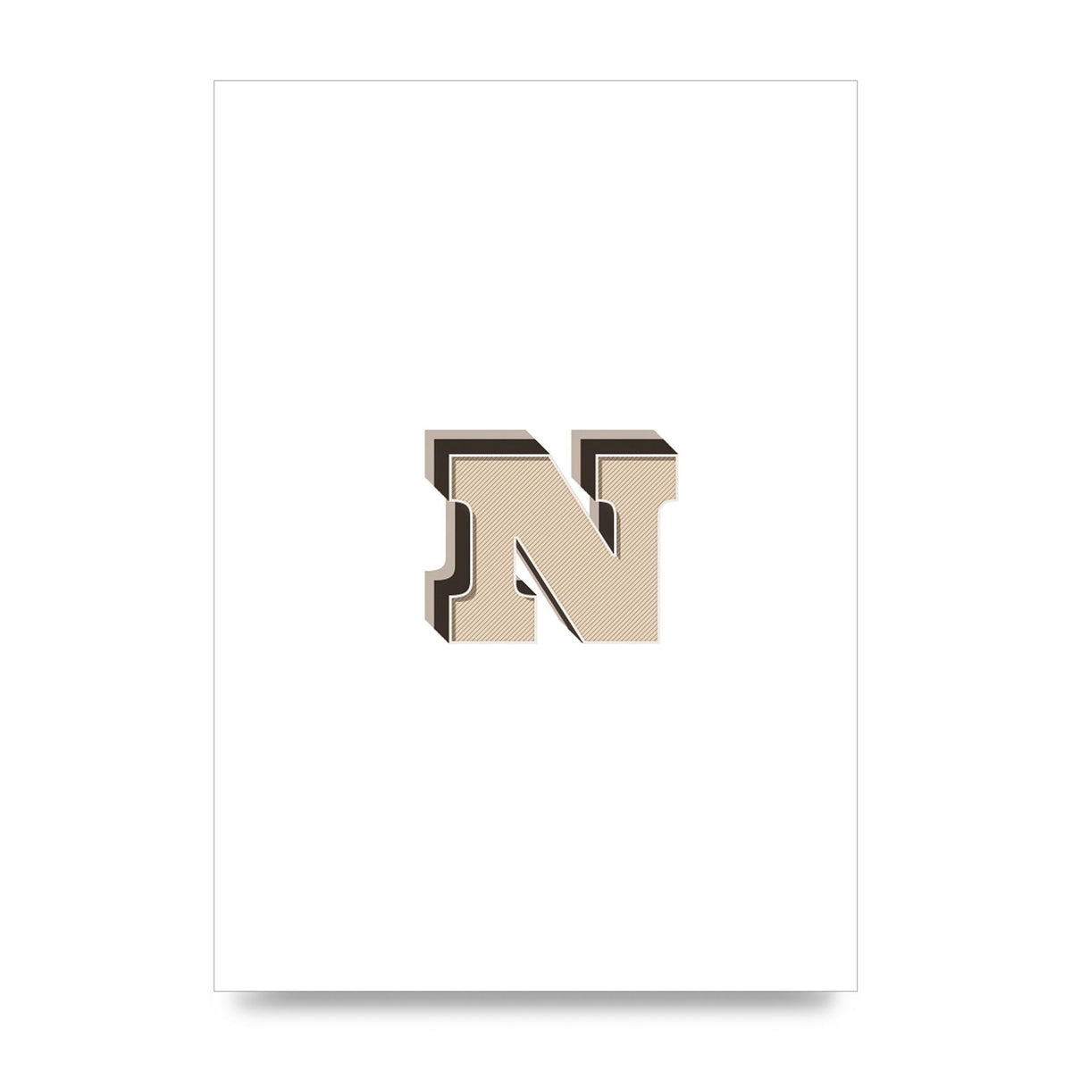 Alphabet Mix Match N" Wall Art - unframed print