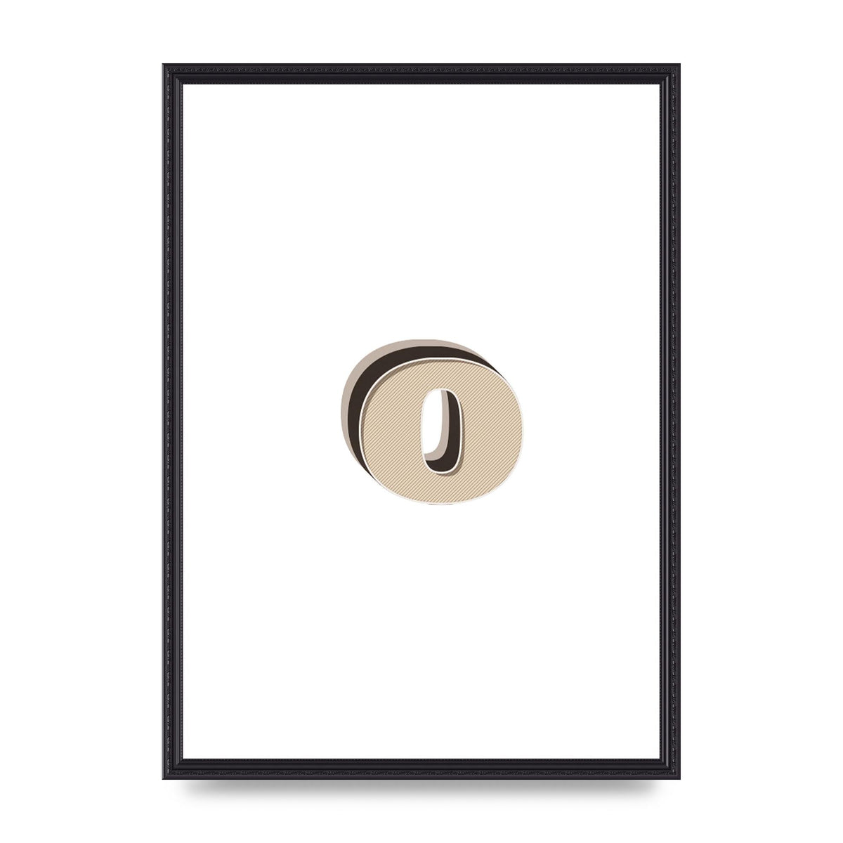 Alphabet Mix Match O" Art For The Home - A2 framed