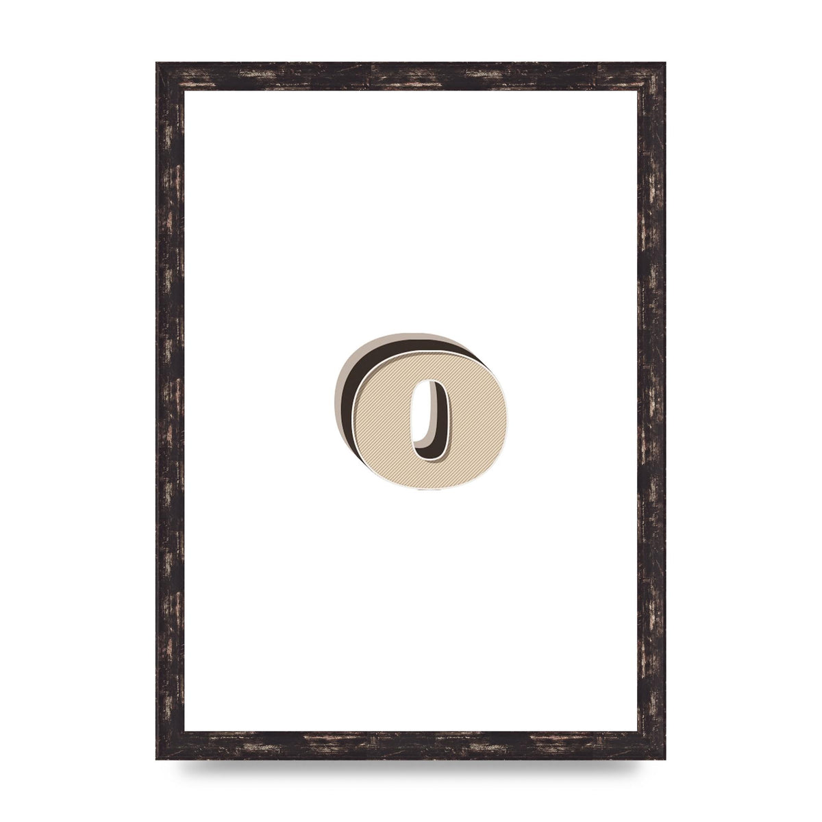 Alphabet Mix Match O" Art For The Home - A3 framed