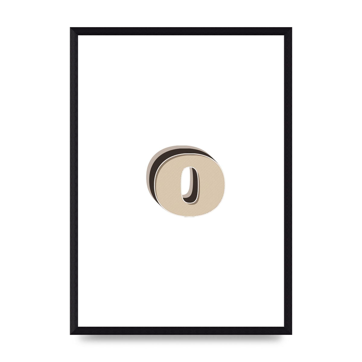Alphabet Mix Match O" Art For The Home - A3 framed