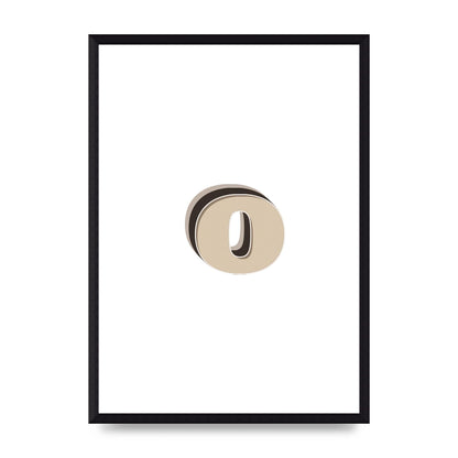 Alphabet Mix Match O" Art For The Home - A3 framed
