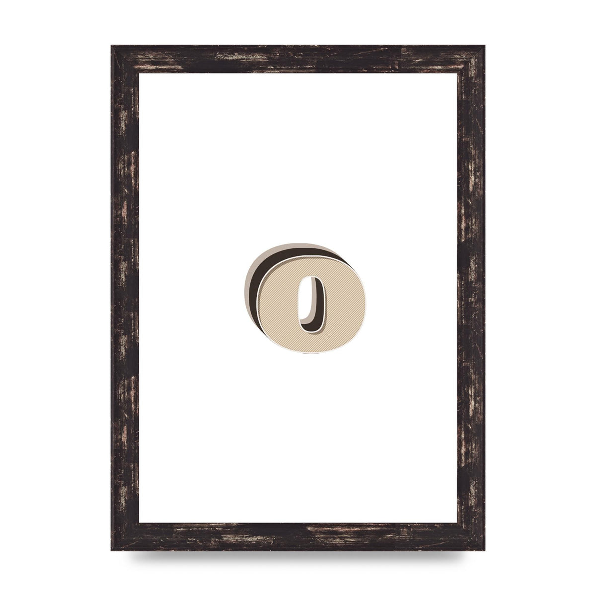 Alphabet Mix Match O" Art For The Home - A4 framed