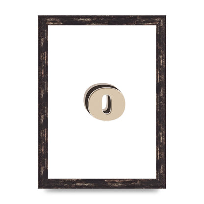 Alphabet Mix Match O" Art For The Home - A4 framed