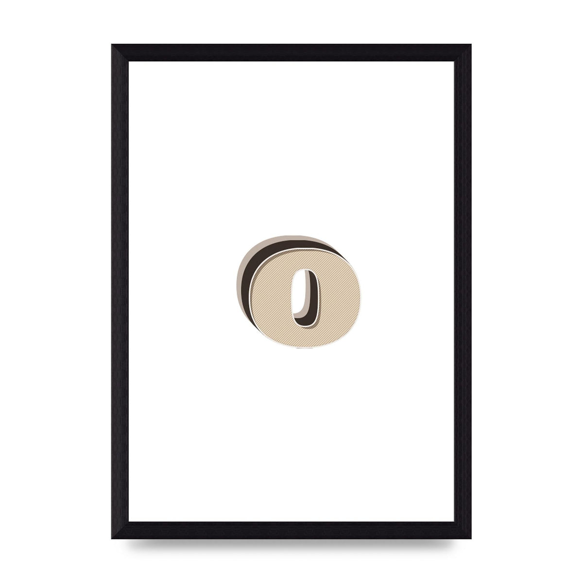 Alphabet Mix Match O" Art For The Home - A4 framed
