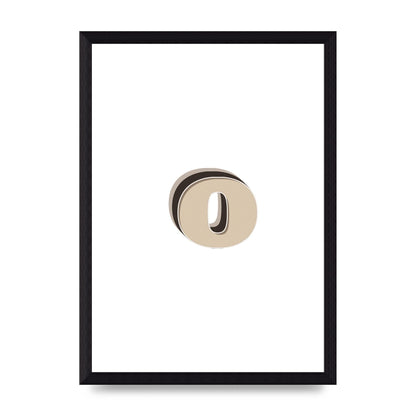 Alphabet Mix Match O" Art For The Home - A4 framed