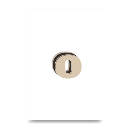 Alphabet Mix Match O" Art For The Home - unframed print