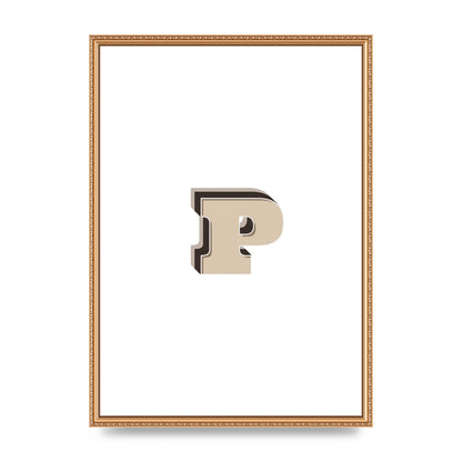 Alphabet Mix Match P" Printed Poster - A2 framed