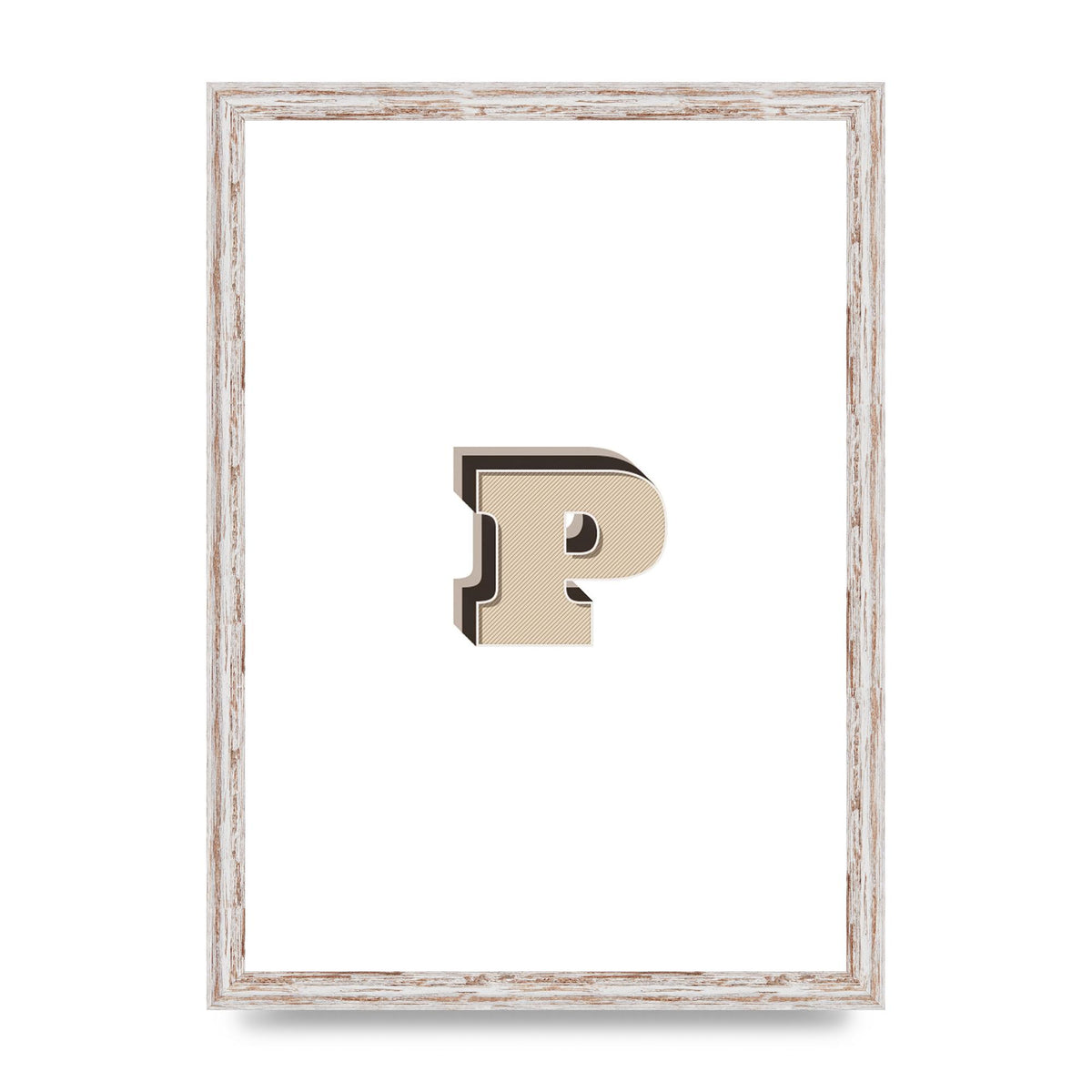 Alphabet Mix Match P" Printed Poster - A3 framed