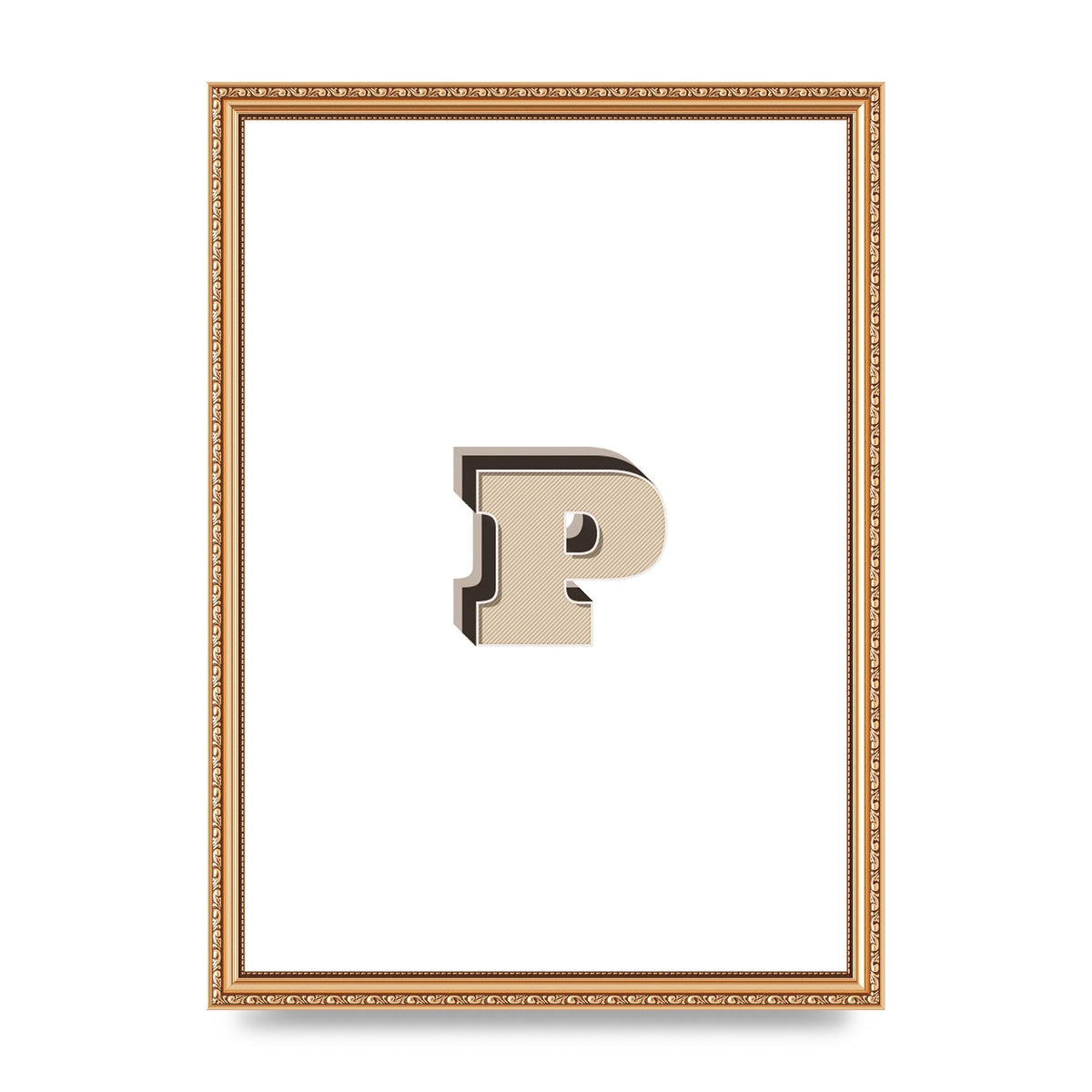 Alphabet Mix Match P" Printed Poster - A3 framed