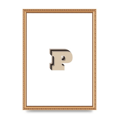 Alphabet Mix Match P" Printed Poster - A3 framed