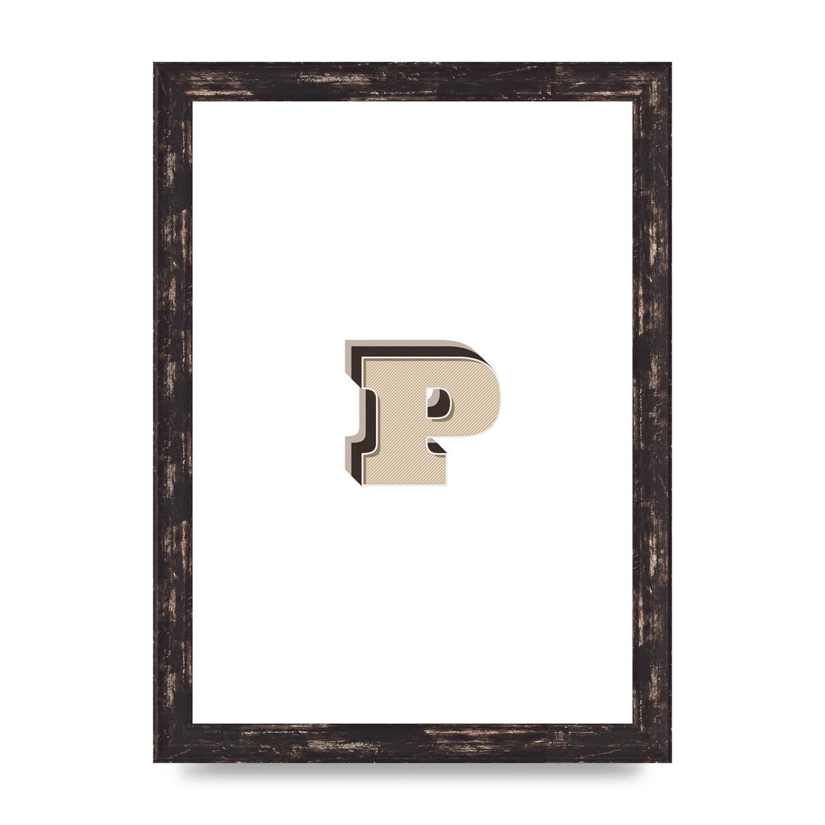 Alphabet Mix Match P" Printed Poster - A4 framed