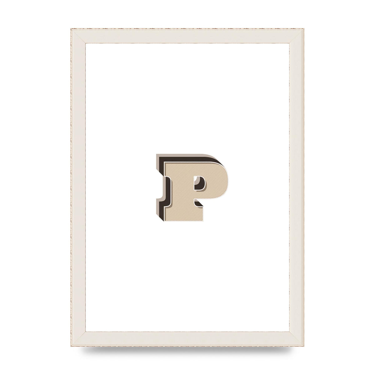 Alphabet Mix Match P" Printed Poster - A4 framed