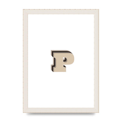 Alphabet Mix Match P" Printed Poster - A4 framed