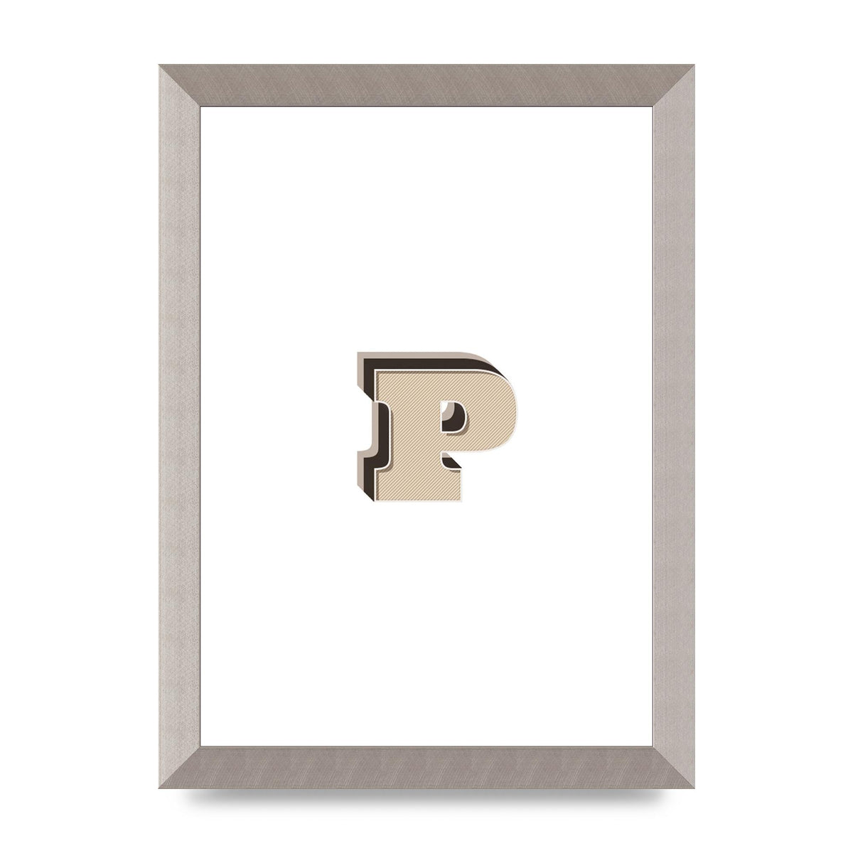 Alphabet Mix Match P" Printed Poster - A4 framed