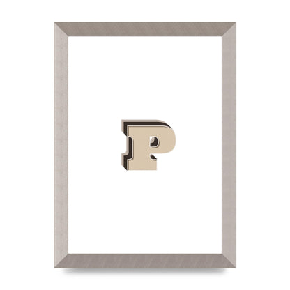 Alphabet Mix Match P" Printed Poster - A4 framed