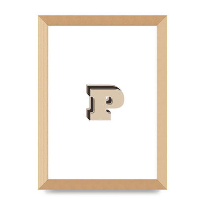 Alphabet Mix Match P" Printed Poster - A4 framed