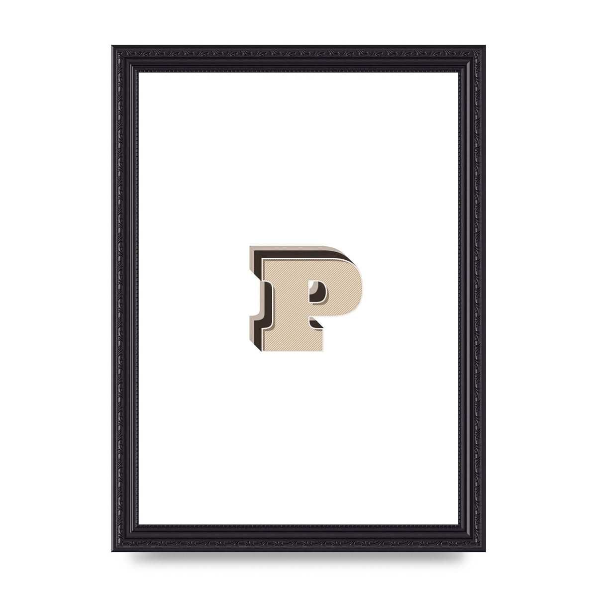Alphabet Mix Match P" Printed Poster - A4 framed