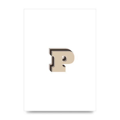 Alphabet Mix Match P" Printed Poster - unframed print