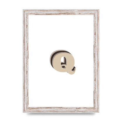 Alphabet Mix Match Q" Wall Art - A4 framed