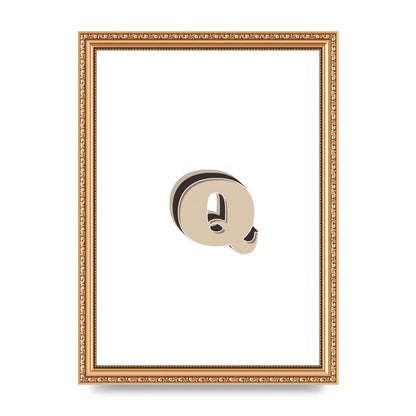 Alphabet Mix Match Q" Wall Art - A4 framed