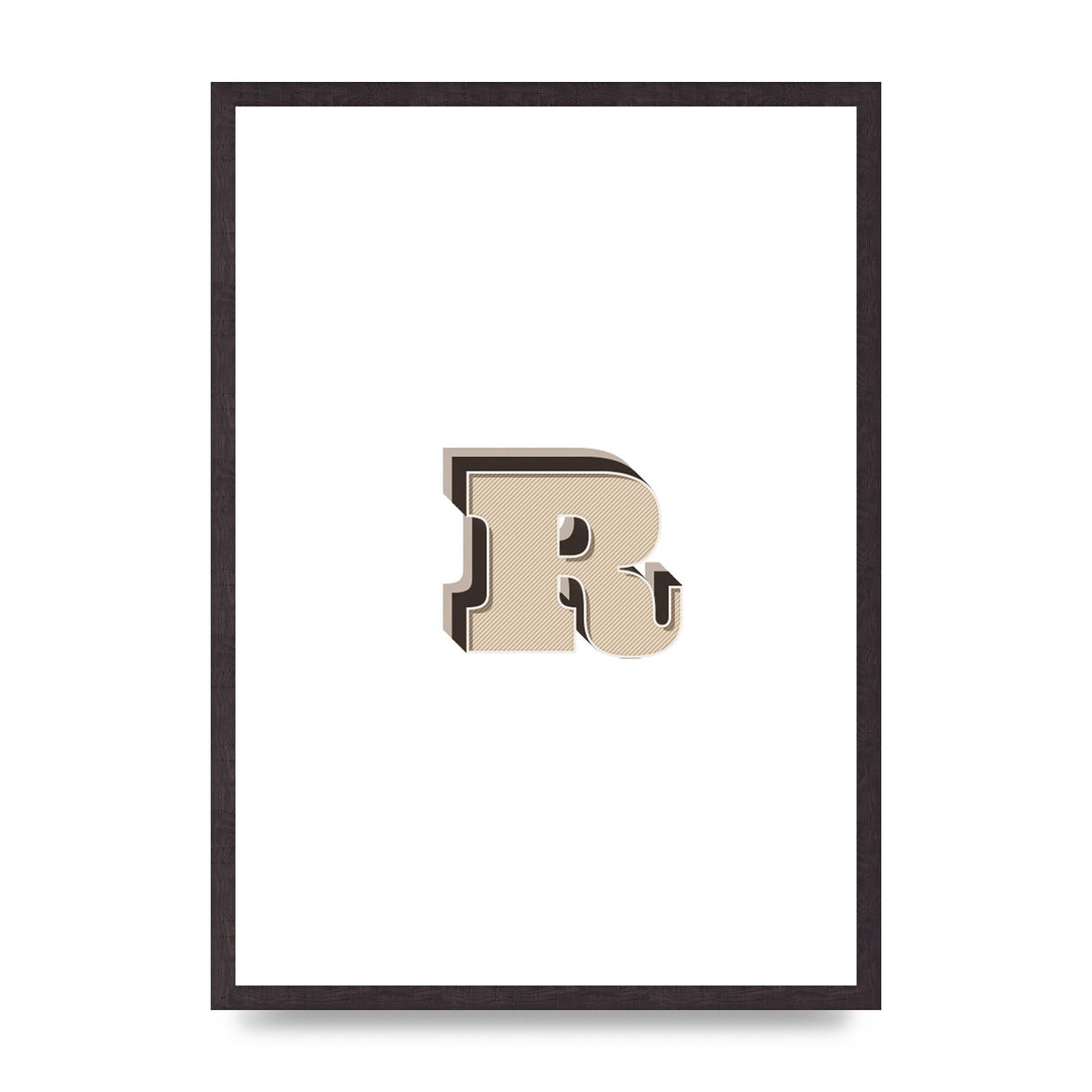 Alphabet Mix Match R" Art For The Home - A2 framed