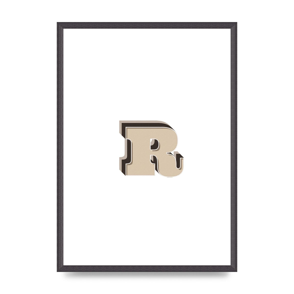 Alphabet Mix Match R" Art For The Home - A2 framed