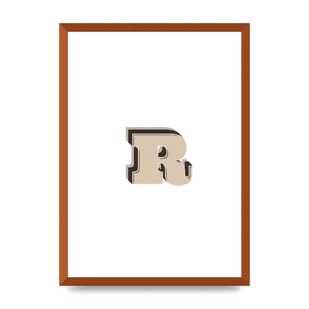 Alphabet Mix Match R" Art For The Home - A2 framed