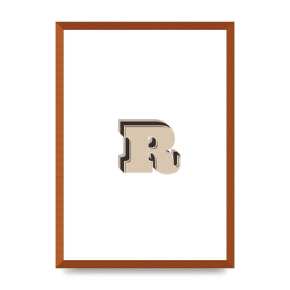 Alphabet Mix Match R" Art For The Home - A2 framed