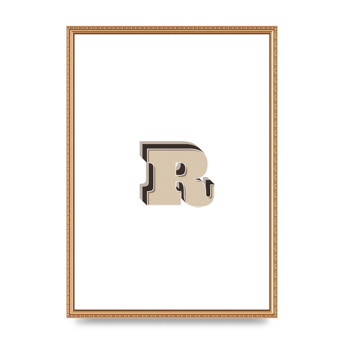 Alphabet Mix Match R" Art For The Home - A2 framed