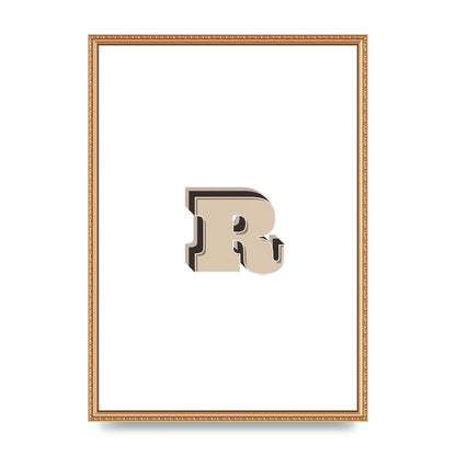 Alphabet Mix Match R" Art For The Home - A2 framed