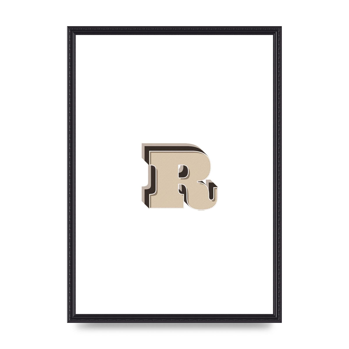 Alphabet Mix Match R" Art For The Home - A2 framed