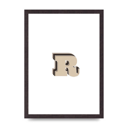 Alphabet Mix Match R" Art For The Home - A3 framed