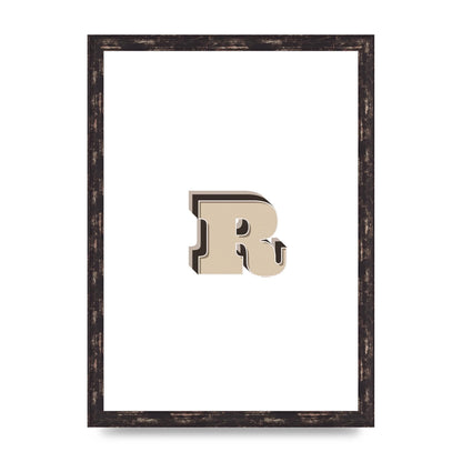 Alphabet Mix Match R" Art For The Home - A3 framed