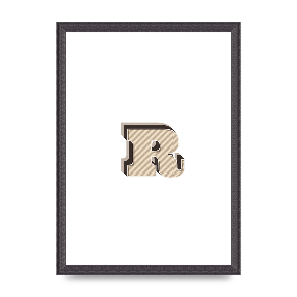 Alphabet Mix Match R" Art For The Home - A3 framed