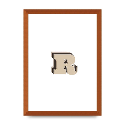 Alphabet Mix Match R" Art For The Home - A3 framed