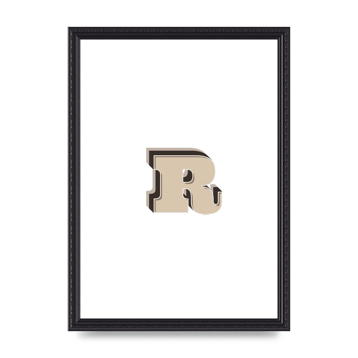 Alphabet Mix Match R" Art For The Home - A3 framed