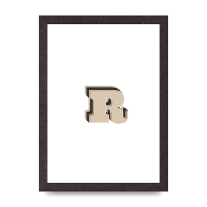 Alphabet Mix Match R" Art For The Home - A4 framed