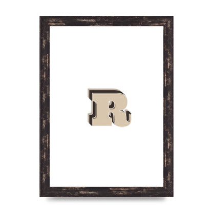 Alphabet Mix Match R" Art For The Home - A4 framed