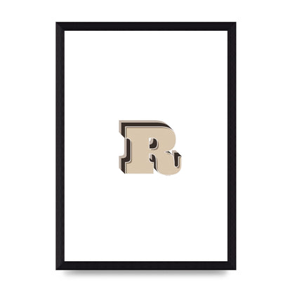 Alphabet Mix Match R" Art For The Home - A4 framed